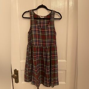 American Eagle Plaid Babydoll Dress